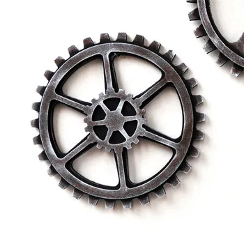 

Creative Retro Industrial Style Wooden Gear Shape Decoration Wall Hanging Ornaments Home Decoration Accessories Gfit