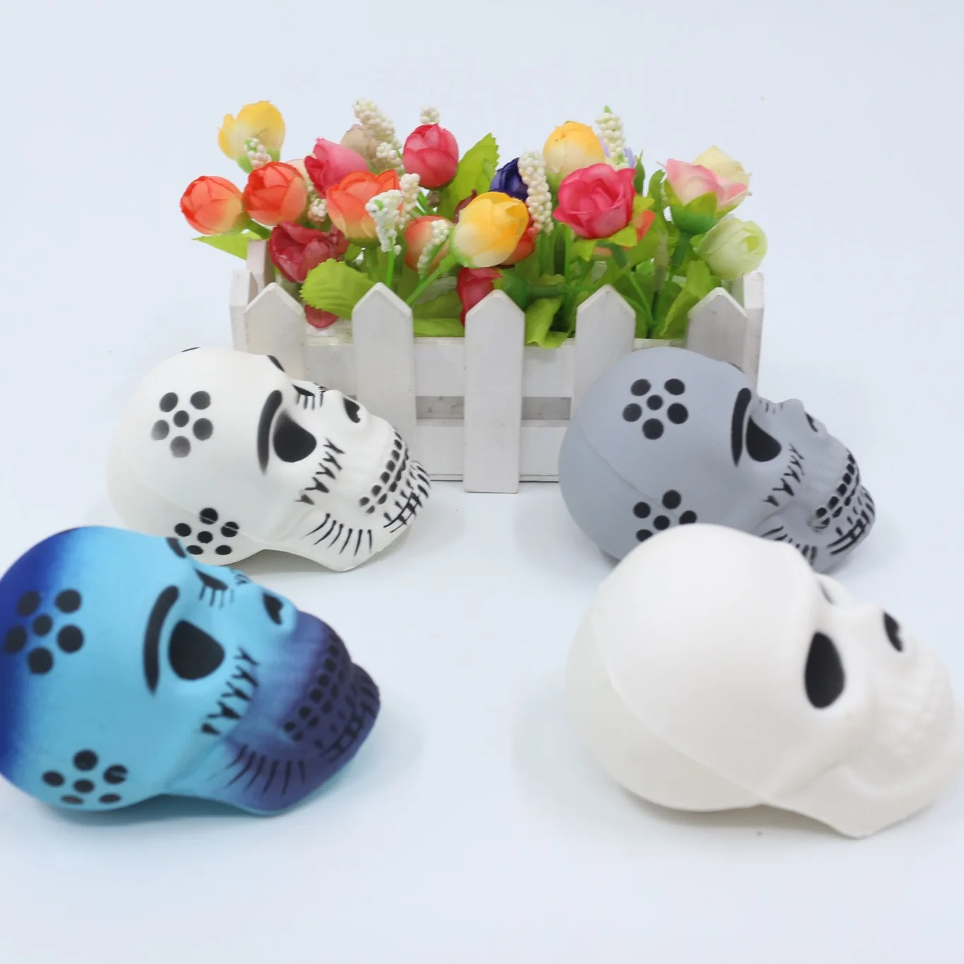

Jumbo Colorful cranium Squishy pupsi Doll Slow Rising Stress Relief Squeeze Toys for Baby Kids Xmas Gift 5.5*8.7CM