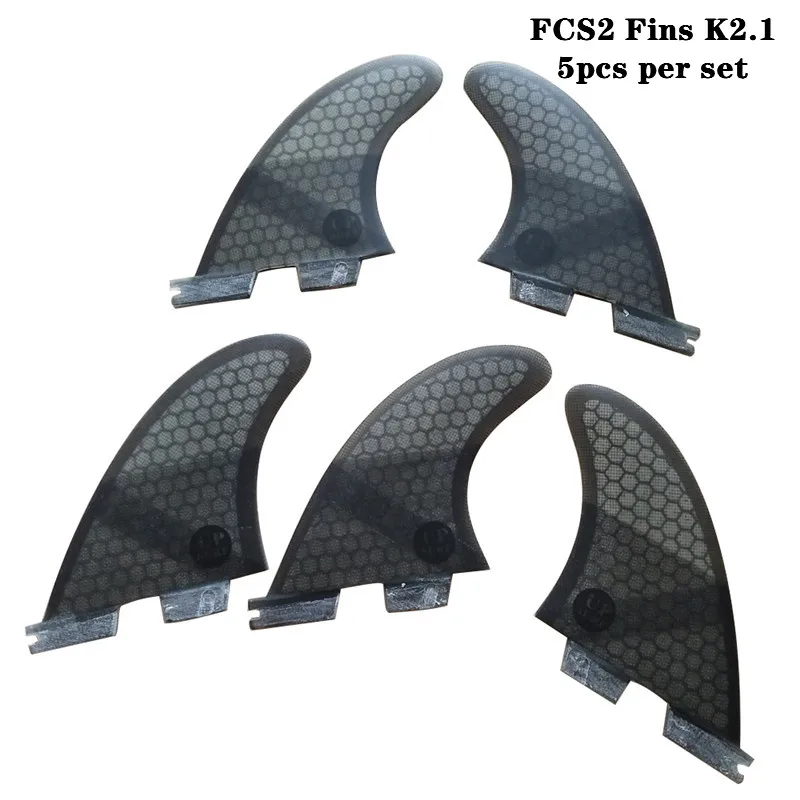 Surf FCS2 Fin K2.1 Black/Blue/Red/Green Fibreglass Honeycomb Surf Fins SUP Board Fin