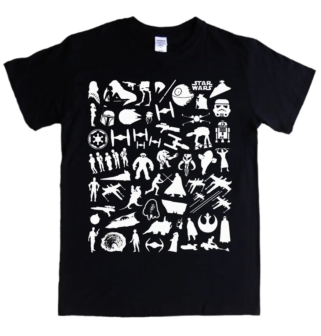 STAR WARS T-shirt S - 5XL original movies imperial logo vader x wing rebels r2d2 Free shipping Harajuku Tops Fashion Classic | Мужская