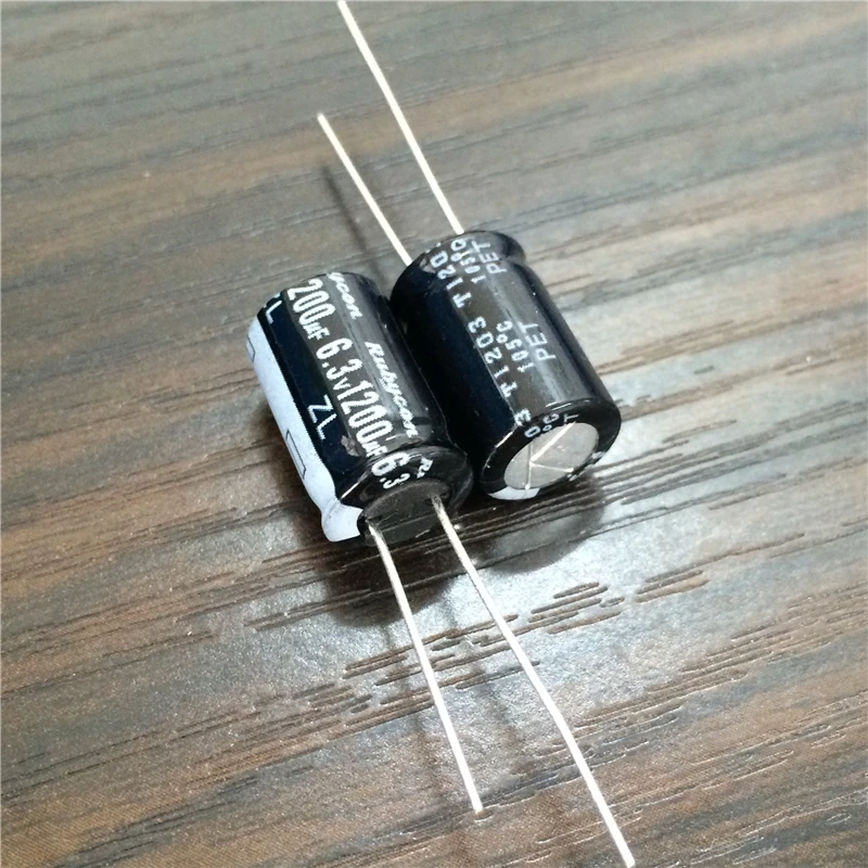 

10pcs 1200uF 6.3V RUBYCON ZL Series 10x16mm Low Impedance 6.3V1200uF Aluminum Electrolytic Capacitor