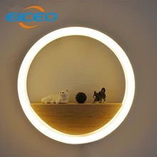 New LED aluminum acrylic wall lamp wholesale sitting room background wall adornment lanterns corridor lamps bedroom head northern wind led lamps wall lamp industry designer clothing store track shoot the lamp to the sitting room corridor