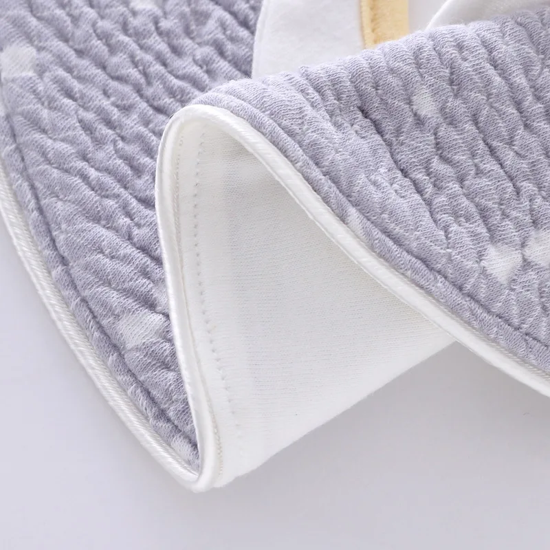 Waterproof Round Cotton Bib Baby Girls Boy 360 Degree Round Rotating Decorative Fake Collar Baby Saliva Towel Bibs Kids Things (4)