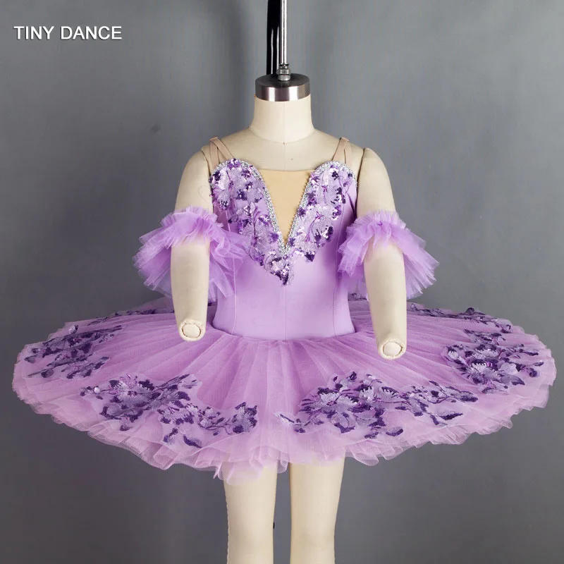 

Lilac Pre-Professional Ballet Dance Tutu Stage Costumes for Child and Adult Ballerina Tutus Performance Dancing Dress BLL043