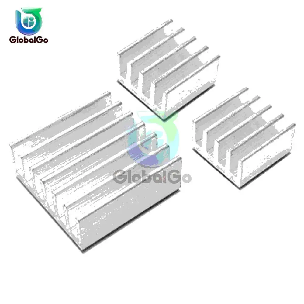 

3pcs/set Aluminum Heatsink Heat Sink Radiator Cooling Cooler For Electronic Chip IC LED Computer