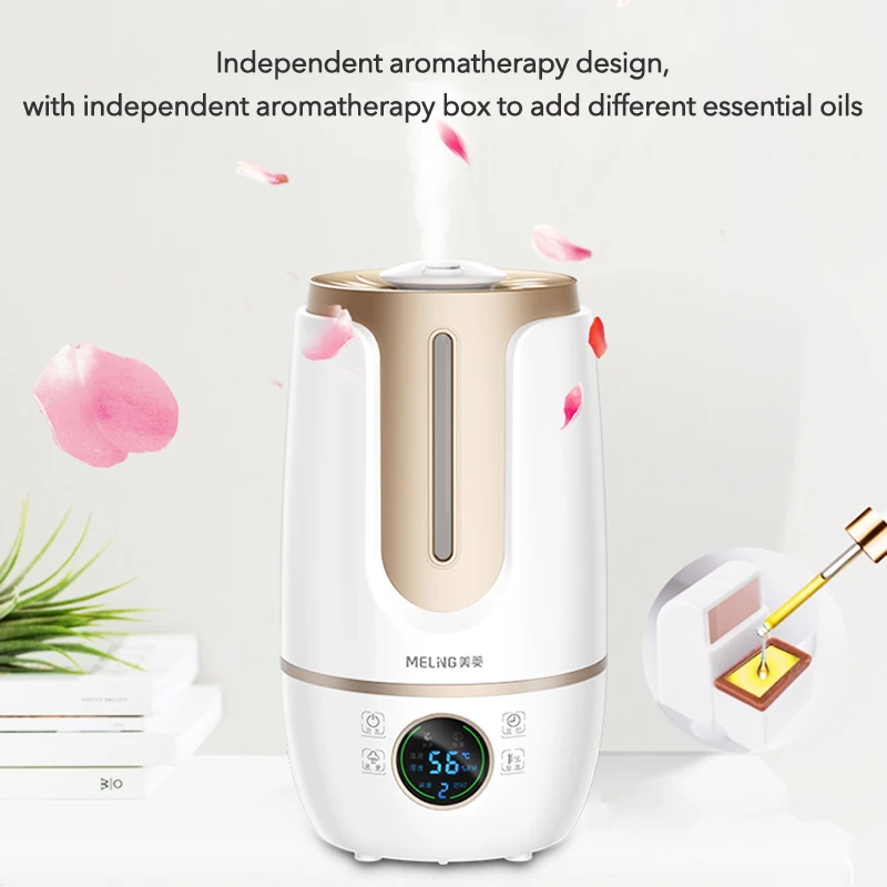  MeiLing 4L Ultrasonic Air Humidifier Nebulizer Essential Oils Aromatherapy Mist Humidifier Double P