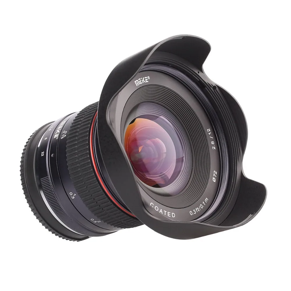 Meike MK 12 мм f/2,8 широкоугольный объектив с ручным фокусом для Canon EF-M M1 M2 M3 M6 M50 M100 беззеркальная камера с APS-C