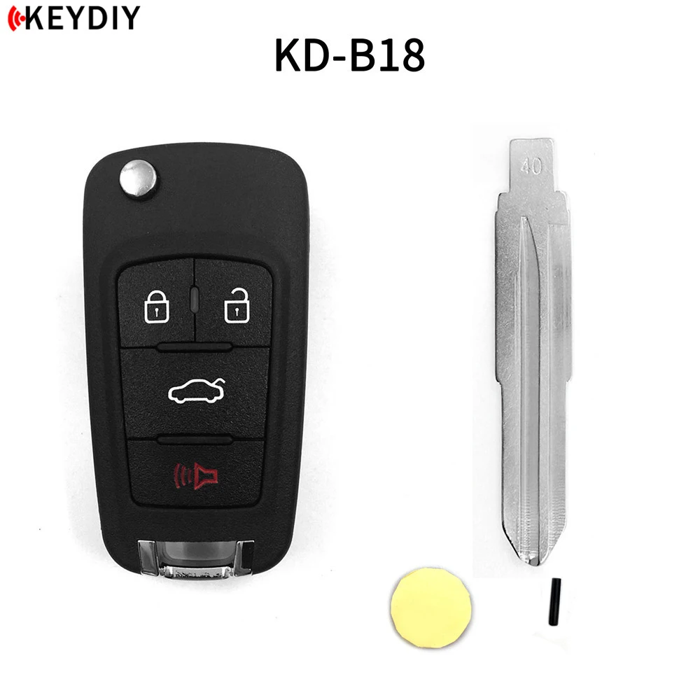 

KEYDIY KD B18 Car Key For Chevrolet/Buick KD900/KD-X2/KD MINI Key Programmer B Series Remote Control with 39#/40# Uncut Blade
