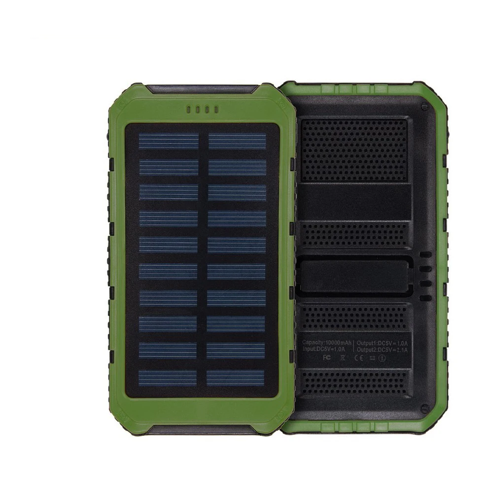 Melery солнечное зарядное устройство power Bank 10000 mAh водонепроницаемый портативный