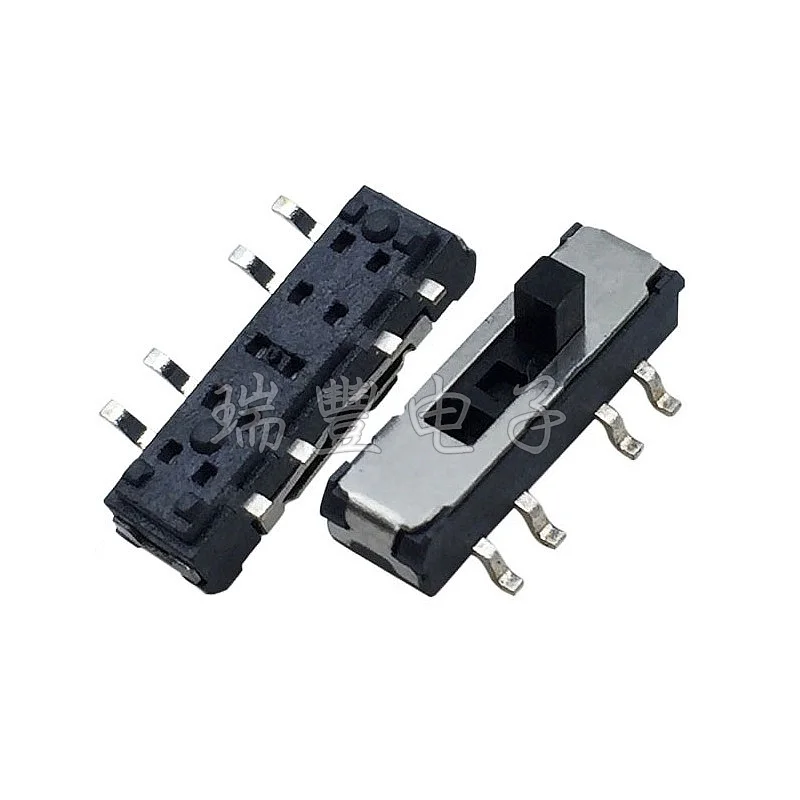 

10Pcs MSS23D19 8Pin patch Handle 2MM Miniature toggle switch 2P3T Three-position slide switch Free shipping