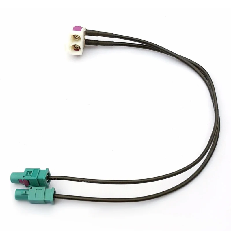 Audi//Volkswagen Doble Twin Doble FAKRA-ISO Adaptador De Antena Aérea