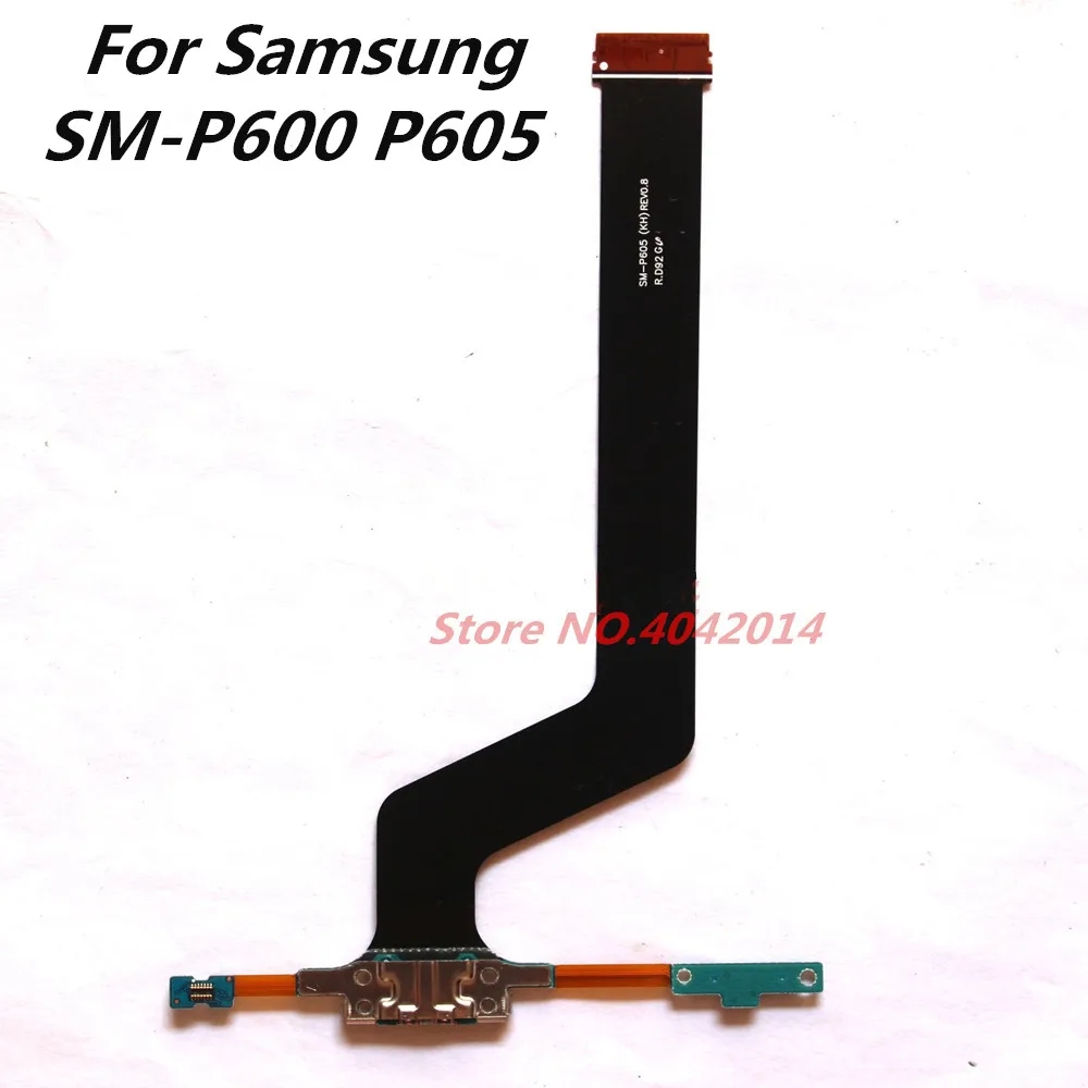 Оригинальный модуль USB порта для зарядки с микрофоном гибкий кабель Samsung P600 P605 P601