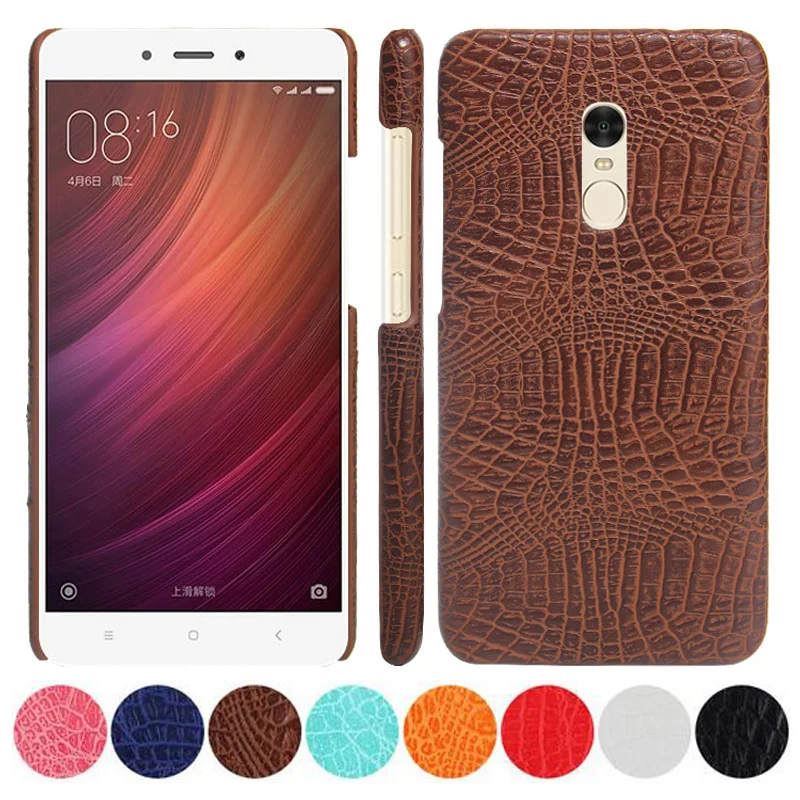 Чехол для Xiaomi Redmi Note 4 Red mi Note4 с крокодиловым узором кожаный чехол Xiao Mi 5 &quot жесткие