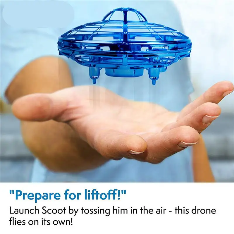 Hobbylan мини Квадрокоптер Дрон сила 1 Скут Hands Free Hover НЛО Дрон w/3 Микро дроны датчики для автопилота начинающих