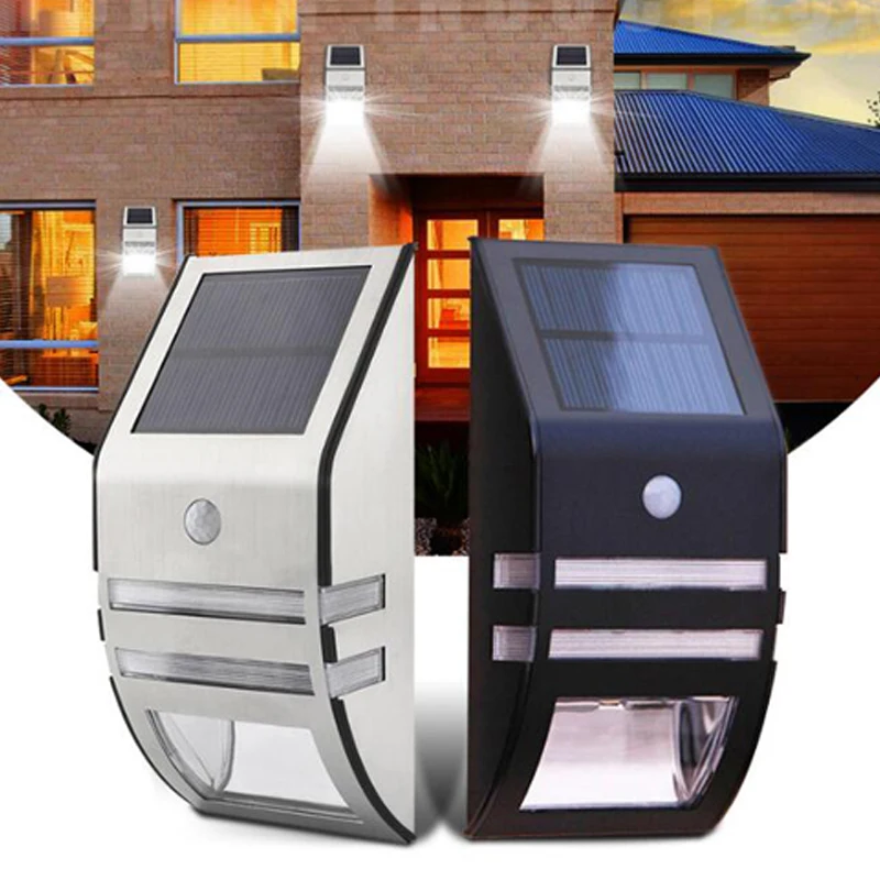 

Waterproof Motion Sensor LED solar lamp outdoor solar light Infrared Human Body Induction LED solar light Home garden Wall Lamp