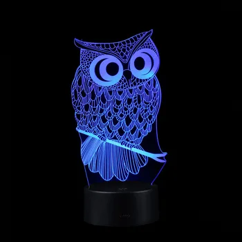 

3D Illuminated Lamp Optical Illusion Desk Night Light With 7 Color Changing Christmas Child Gift Table Desk Lamp Home DecorM1218