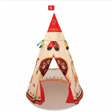 Натуральный индийский узор палатка для детей Teepees безопасность Tipi Портативный Крытый игры палатки открытый Tente Enfant игровой домик для детей