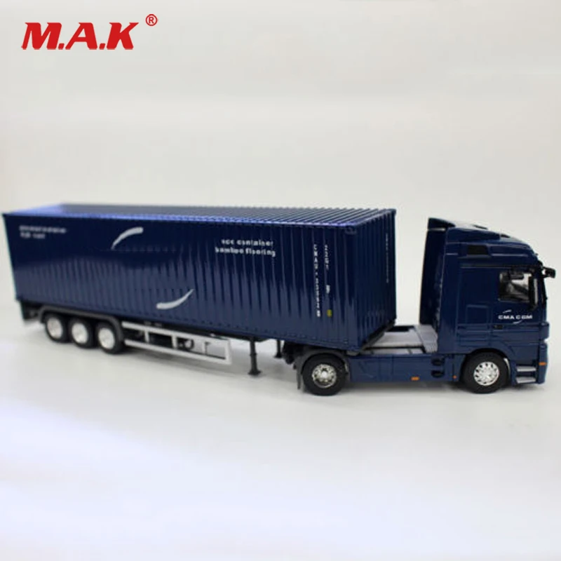 

Alloy Diecast 1/50 Scale CMA CGM Shipping Transport Container Truck Car Vehicles Blue Sealed Kids Toys for Chirstmas Gift