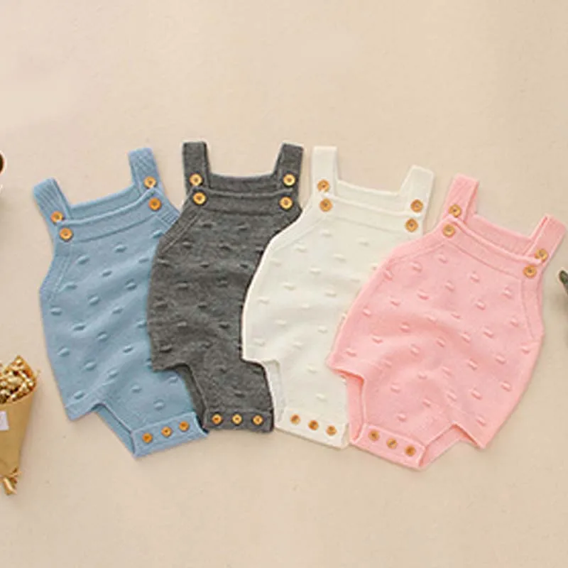 

Fashion Spring Autumn Baby Pure Color Love Sweetheart Knitting Newborn Sweaters Conjoined Sweater Clothes Baby Bodysuit