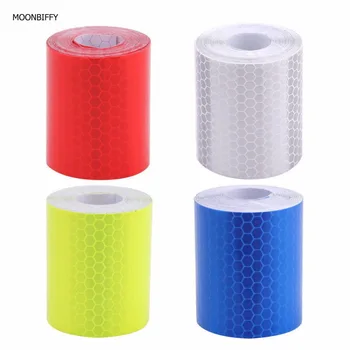 

Dehyaton New 3M Fluorescence Pure Yellow Reflective Car Truck Motorcycle Sticker Safety Warning Signs Conspicuity Tape Roll
