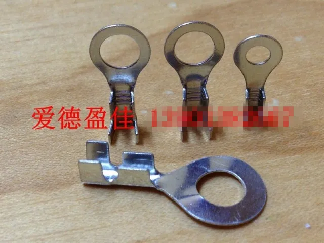 

Original new 100% O type open wiring terminal nose diameter 4.2MM ring round pads 100pcs/Lot