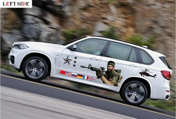 

LEFT SIDE Car Stickers Car Styling Whole Tailor-made Drift Universal Camouflage Vinyl Waterproof Protective Change Color Film