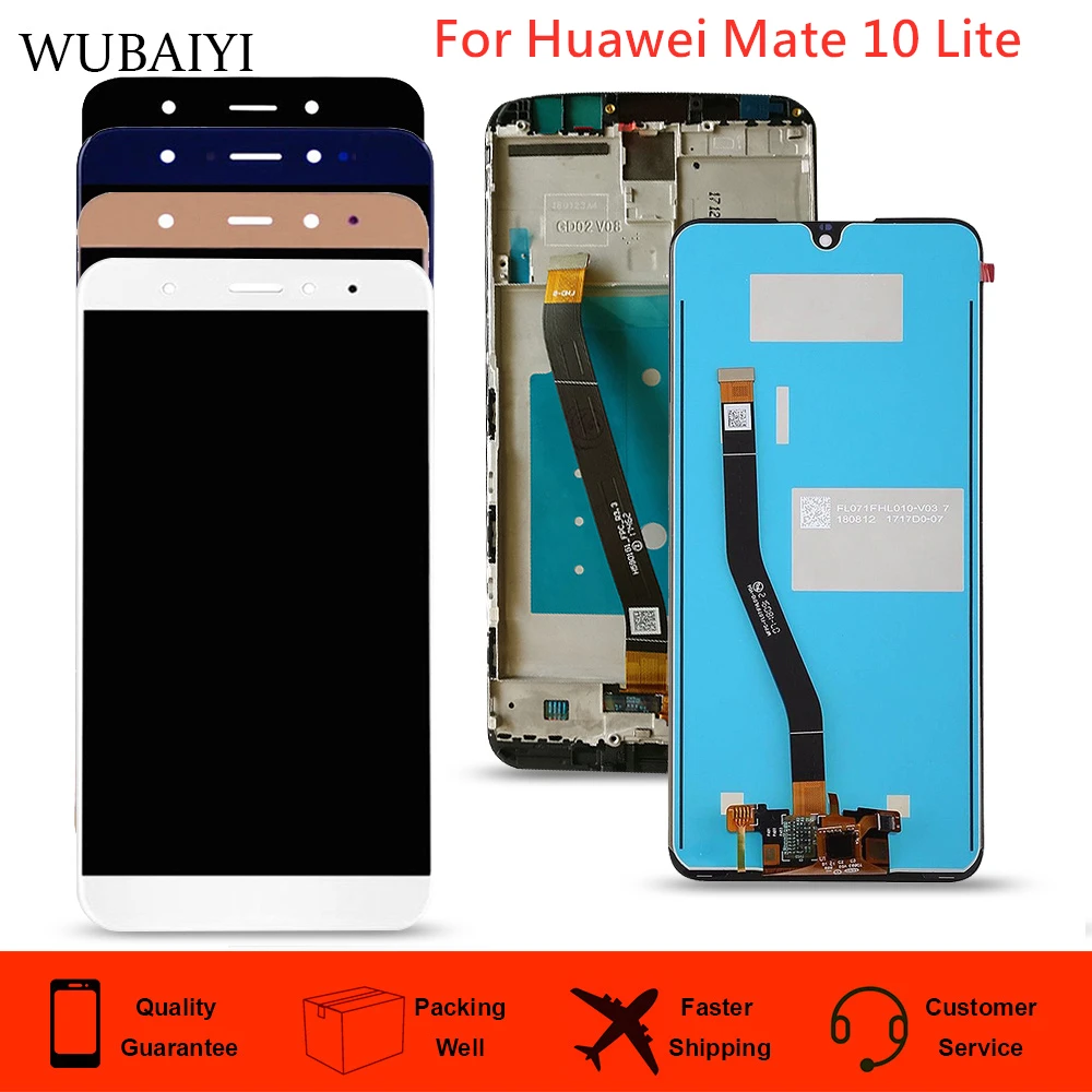 5 9 &quotдля Huawei Mate 10 Lite ЖК дисплей + сенсорный экран дигитайзер стеклянная панель в