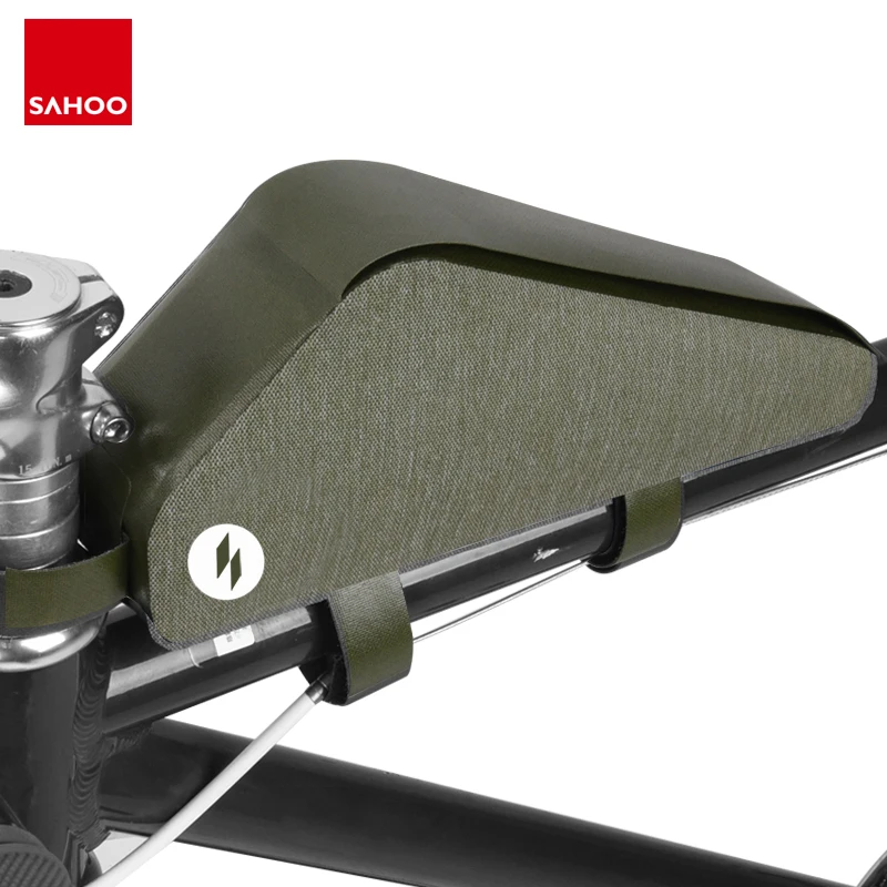 

Sahoo 122029 122030 Waterproof Cycling Bike Top Tube Bag Bicycle Front Frame Triangle Bag Pannier Pouch Carrier Pack Sack