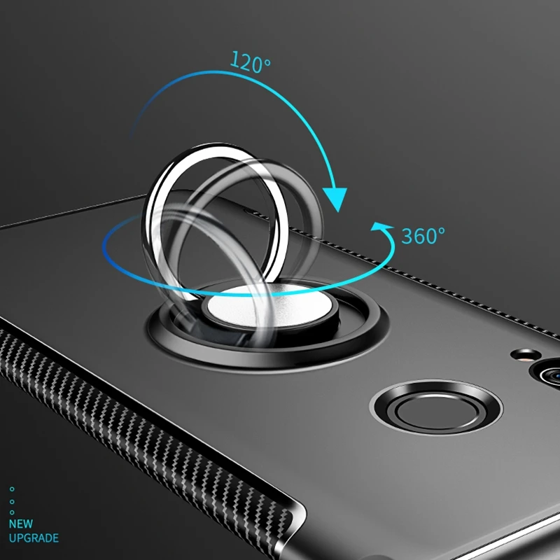 Для huawei Honor 10 Lite 10i Honor10 i View V10 V 10 чехол с металлическим кольцом для машины сверхмощный PC+ Силиконовый ТПУ силиконовый чехол-подставка