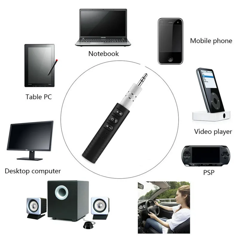 LEORY 3,5 мм разъем Bluetooth Бесконтактный для музыки Аудио приемник адаптер авто AUX комплект для динамика наушников Универсальный спортивный стерео