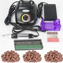 new 30000RPM Black nail drill Nail Art Equipment Manicure Tools Pedicure Acrylics Grey Electric Nail Drill Pen Machine Set