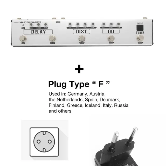 Compre Dapper Valeton Faixa Tuner Efeito Overdrive
