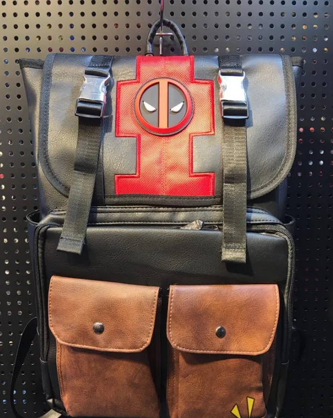 

Marvel X man cartoon Deadpool backpack bag school bag Computer Interlayer cosplay