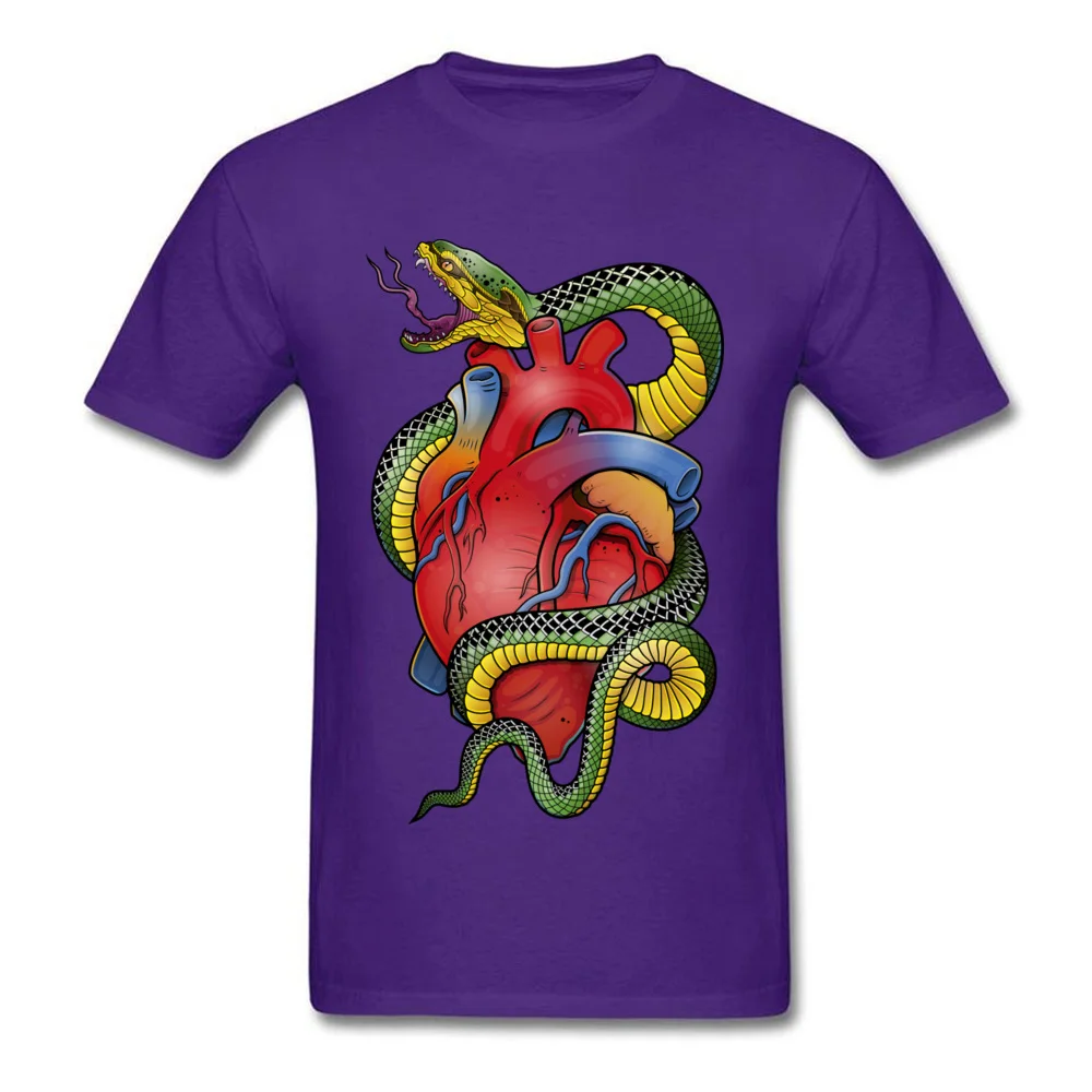 Snake and heart_purple