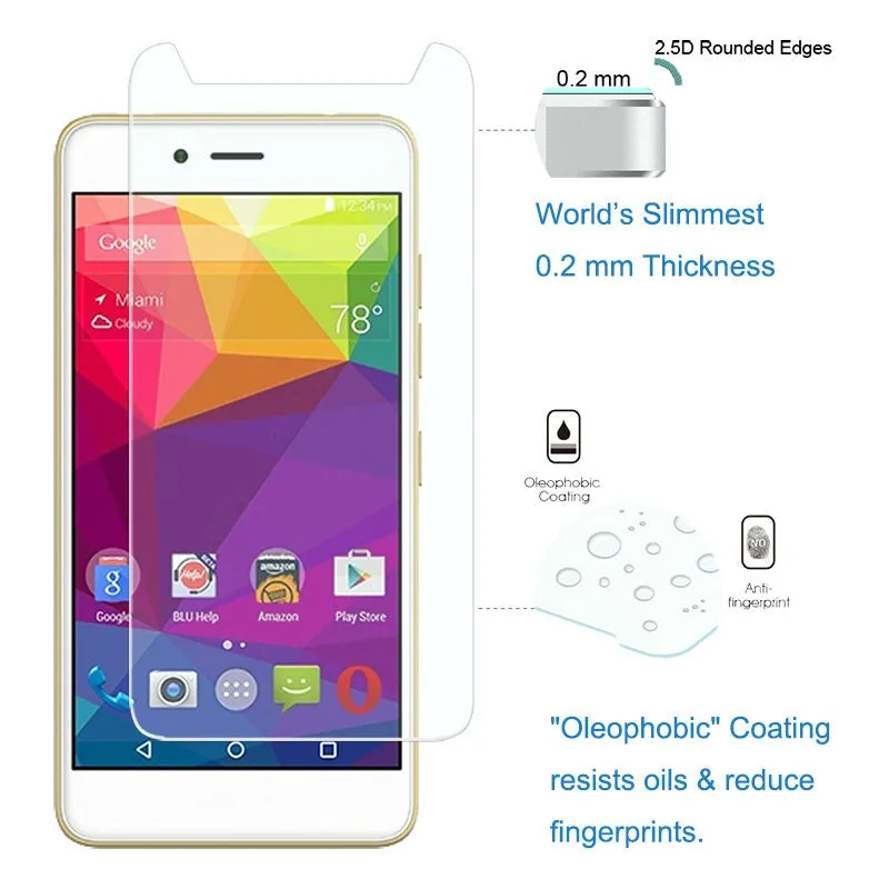 9 H telefon gehärtetem glas Screen Protector Für Vertex Beeindrucken luck telefon Gehärtetem Glas S