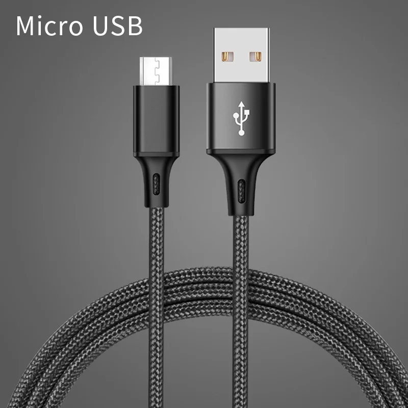 USB зарядное устройство для huawei P20 Lite, быстрый USB адаптер, 5 В/2 А, настенное зарядное устройство для путешествий, штепсельная вилка европейского стандарта США для iPhone, Micro usb type C, зарядка данных - Тип штекера: 1M Micro USB Black