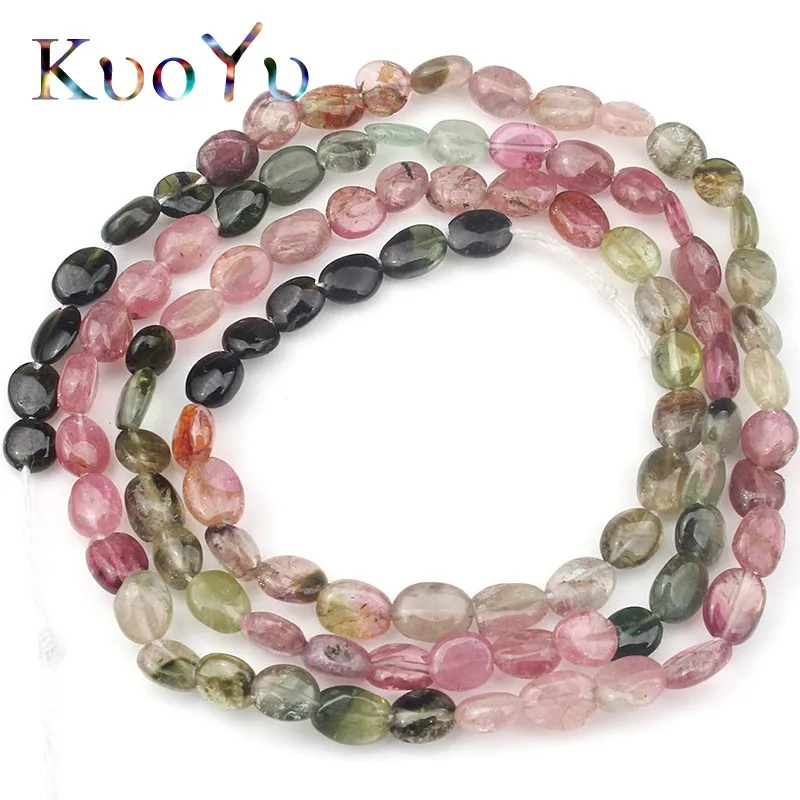 

3-4mm Natural Genuine Irregular Colorful Tourmaline Beads Gem Loose Spacer Bead For Jewelry Making DIY Bracelet Perles 15"Strand