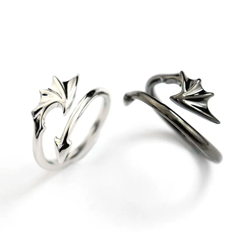 angel wings ring adjustable size