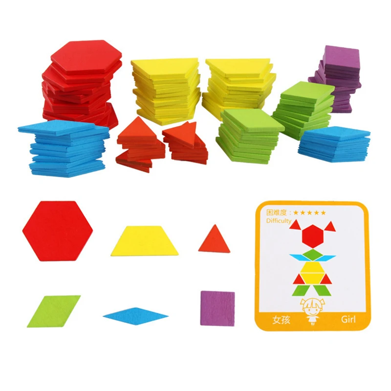 Набор детских пазлов красочные детские развивающие детские деревянные игрушки Обучающие Развивающие игрушки 155 блоков