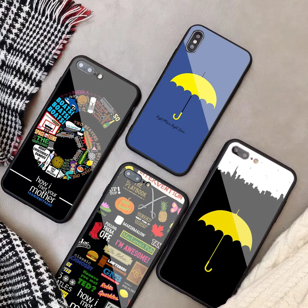 

how i met your mother himym Tempered Glass Phone Case For iPhone 6 6plus 7 plus 8 8plus 5 5S 5C SE X XS XR XS Max