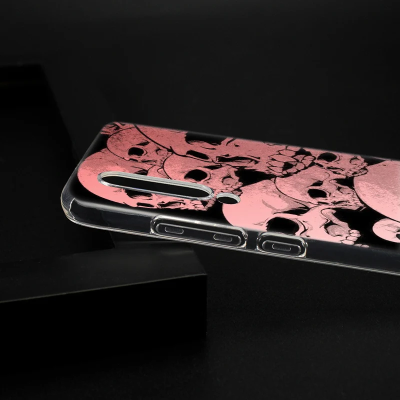 Розовый силиконовый чехол с милым черепом для Xiaomi Pocophone F1 9T 9 9SE 8 A2 Lite A1 Mix3 Redmi K20 7A Note