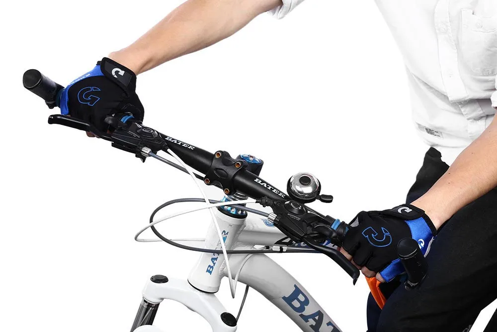 Половина палец велосипедные перчатки Нескользящие гель площадку дышащий мотоциклетные MTB дорожный велосипед перчатки Для мужчин Для