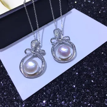 

Beautiful Bride Charm Pearl Pendant Mounts, Pendant Findings, Pendant Settings Jewelry Parts Fittings Wedding Accessories