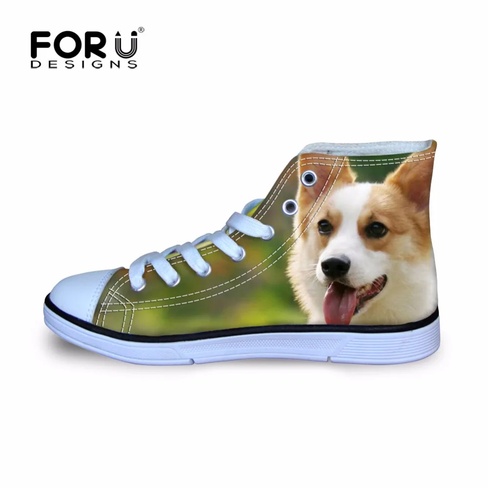 FORUDESIGNS/Спортивная прогулочная обувь для девочек Welsh Corgi Pembroke Новинка кроссовки с 3D