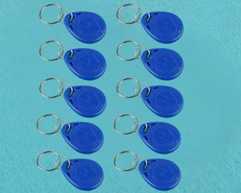 

100 pcs 125 khz rfid key fobs LF rfid keyfobs EM4100 ID key tag 5 cm read distance waterproof keyfobs