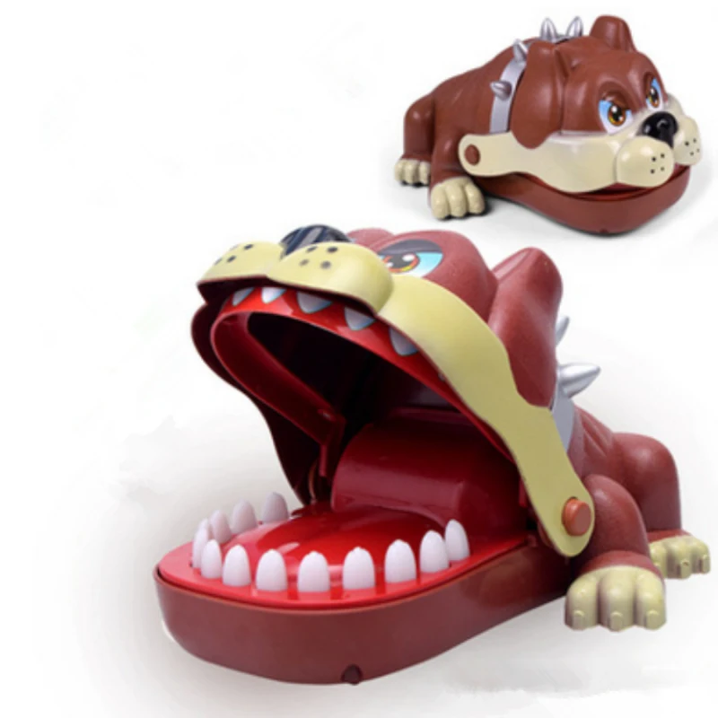Новый Joking Забавный мультфильм собака крокодил Акула игрушки рот дантиста кусает