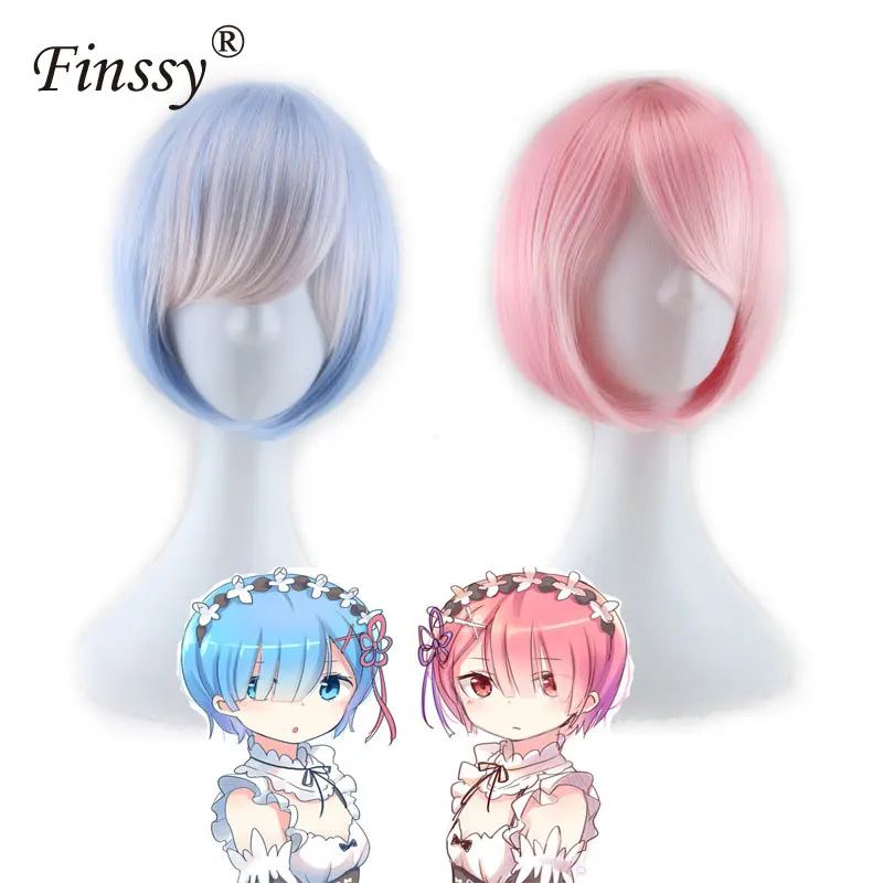 

Graduated Color REM Cosplay Wig for women girls Kawaii wig Halloween Birthday party gift