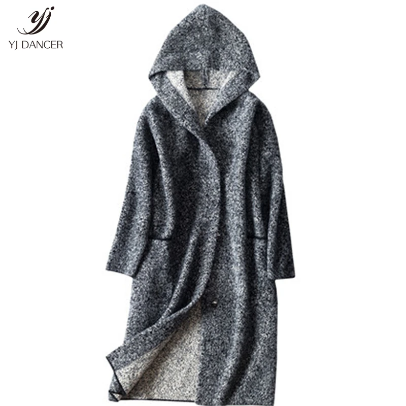 Vague Photo Veste Manteau Color Français Imitation L'eau Automne D'hiver Femmes Section Épais Rétro Et 2018 De Hjb398 Laine Cachemire Longue Nouvelle 0AwqH