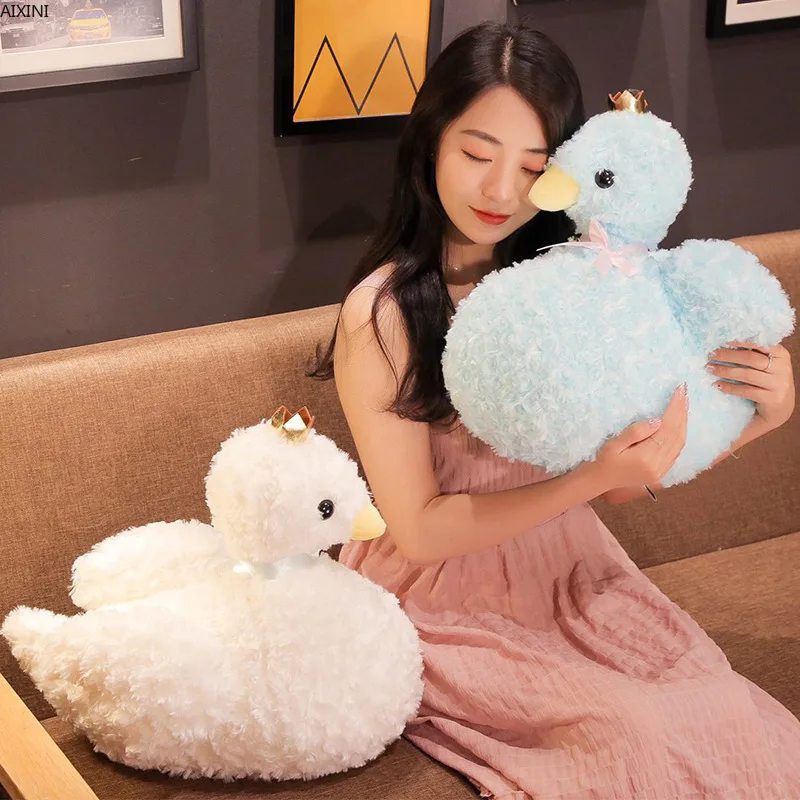 

1 Pcs Crown Plush Swan Doll Decoration Pillow Toys for Children Girl Gift Toy for Adult Baby Dreamgirl Birthday Party Xmas Gift