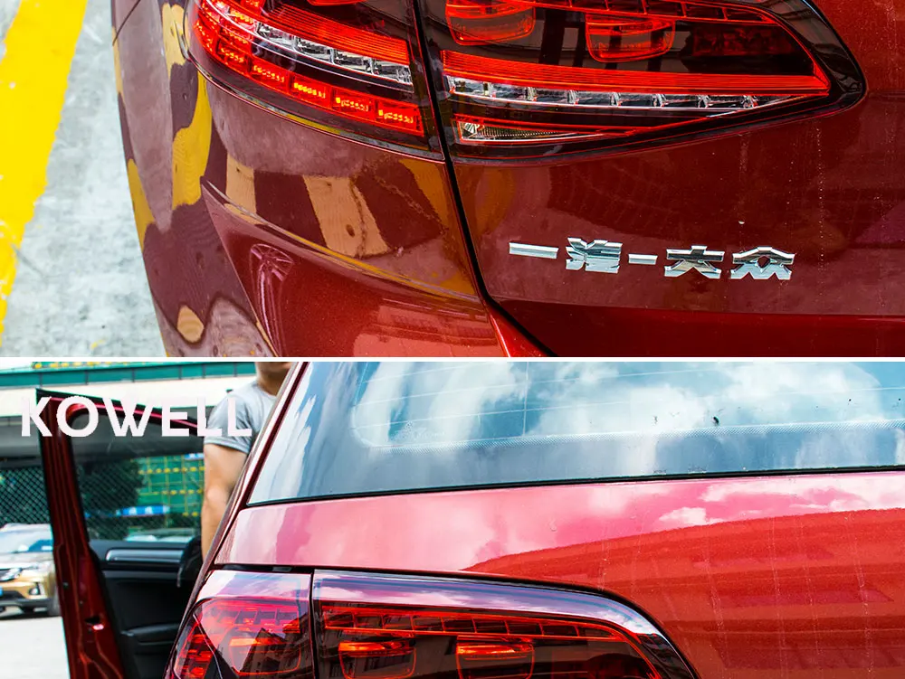Автомобильный Стайлинг Сделано в Тайване для VW Golf 7 задний светильник s 2013- Golf7 MK7 светодиодный задний фонарь DRL+ тормоз+ Парк+ сигнальный светодиодный светильник
